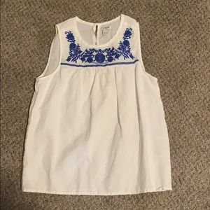 J. Crew white tank size 2